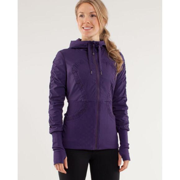 EUC Lululemon Dance Studio Jacket Concord Grape Size 8 - Picture 1 of 8
